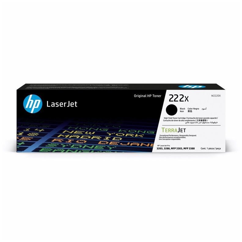 Cartucho de Tóner LaserJet HP 222X Negro-0