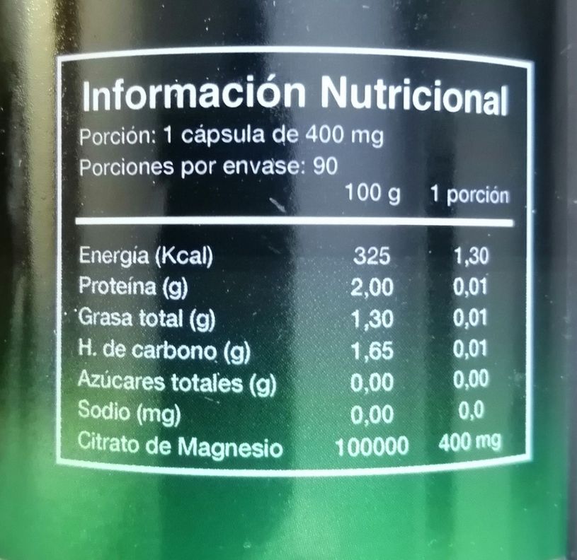 Citrato de Magnesio 90 capsulas ZEO SPORT-1