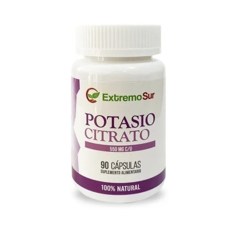 Potasio Citrato 550 mg c/u 90 capsulas EXTREMO SUR-0