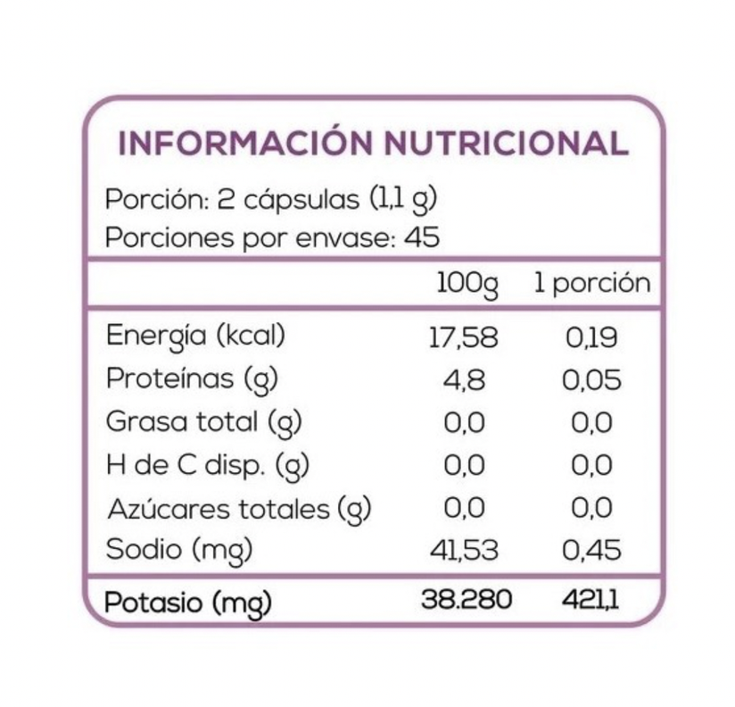 Potasio Citrato 550 mg c/u 90 capsulas EXTREMO SUR-1