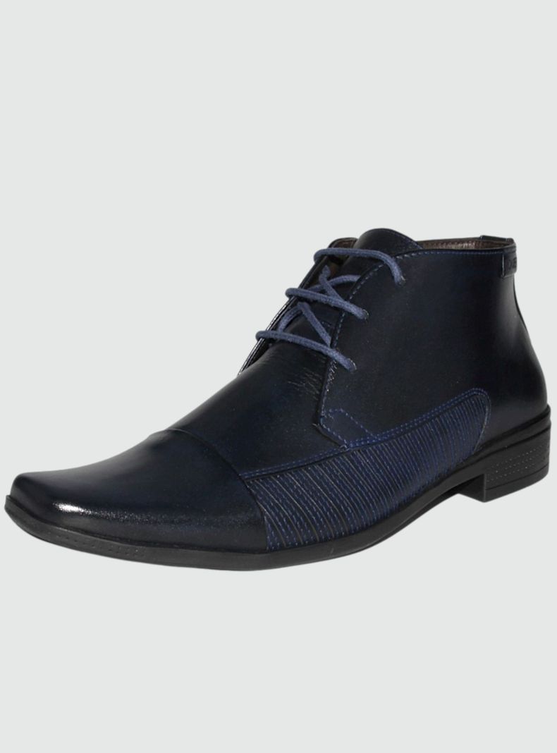 Botin Ferracini Hombre 4363 Azul Formal-0