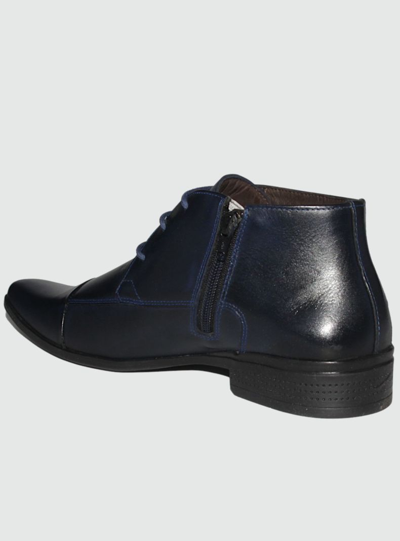 Botin Ferracini Hombre 4363 Azul Formal-1