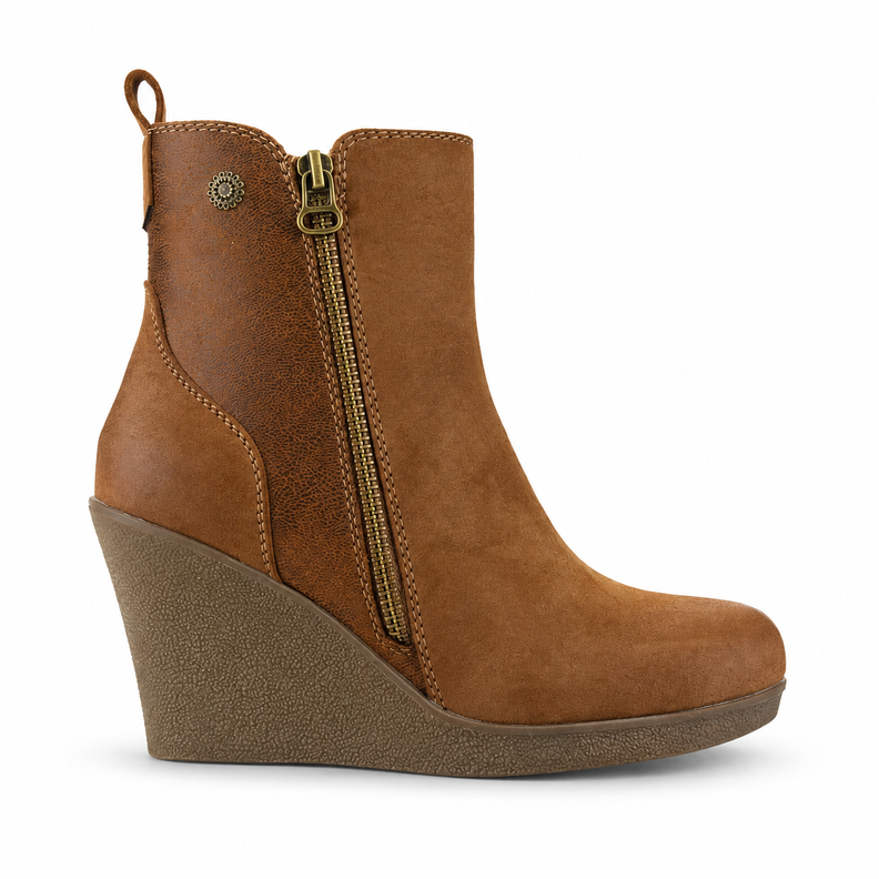 Botin Chalada Mujer Wedge-41 Camel Casual 35
