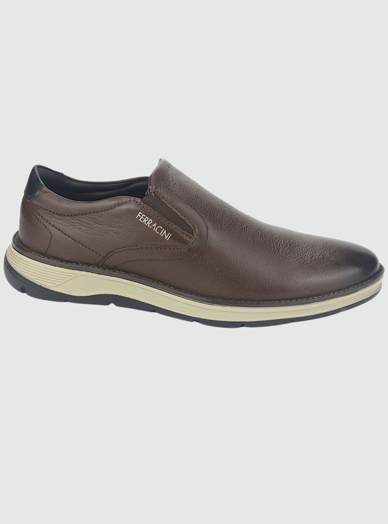 Zapato Ferracini Fluence Hombre 5545-559 D Tabaco Casual-0