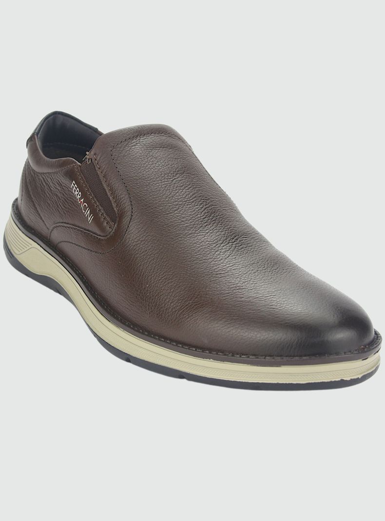 Zapato Ferracini Fluence Hombre 5545-559 D Tabaco Casual-2