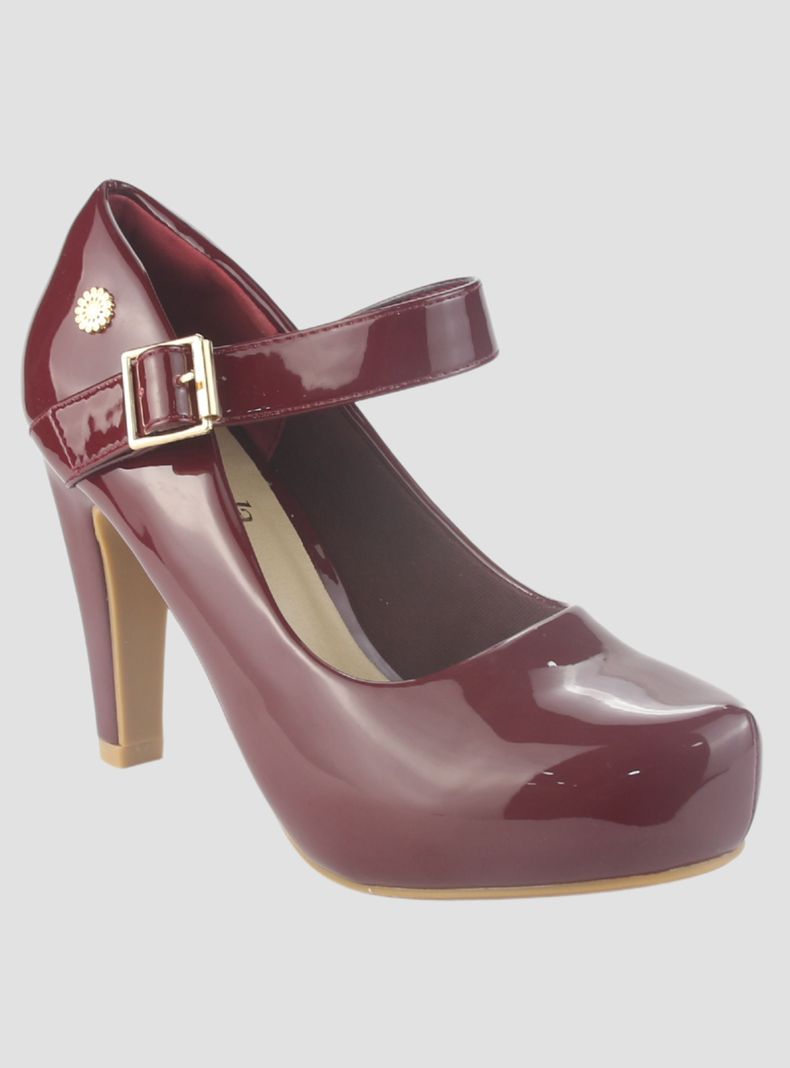 Zapato Chalada Mujer Fashion-71 Burdeo Casual-2