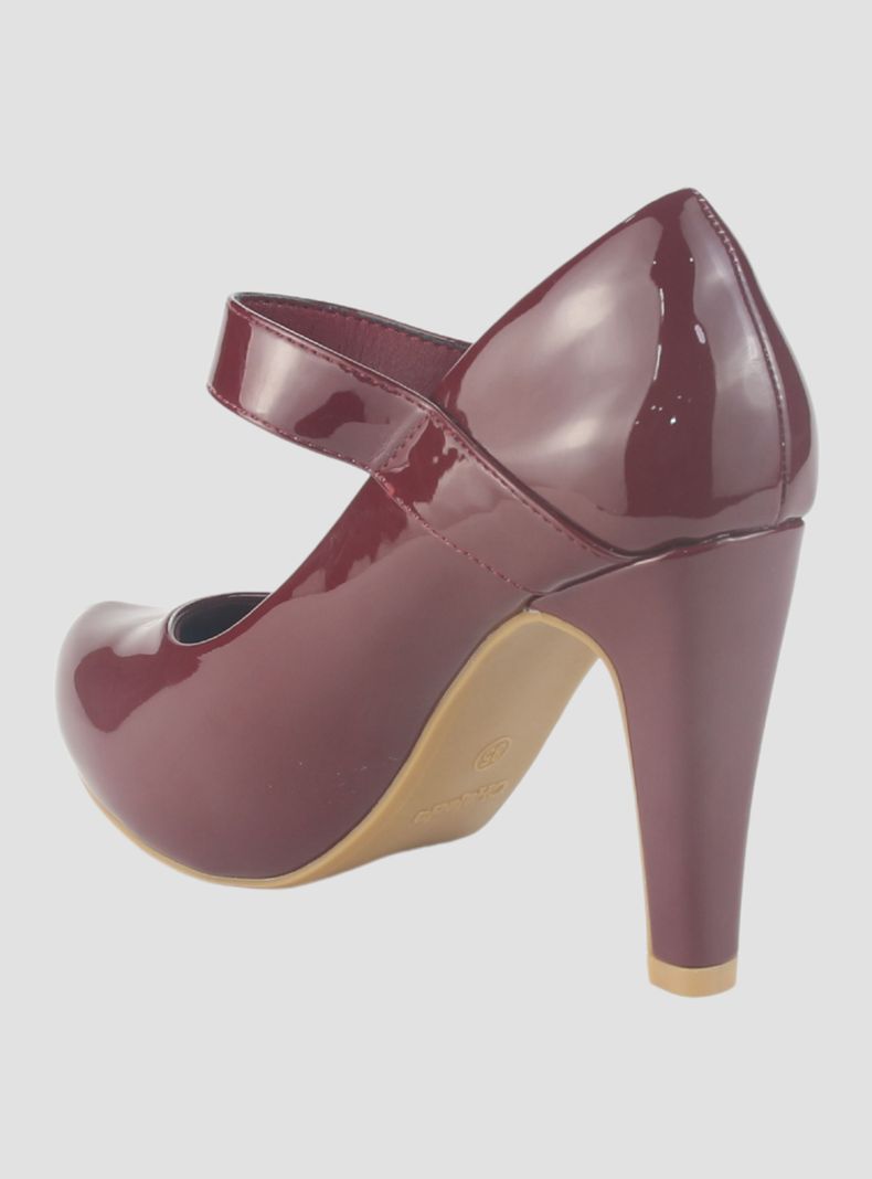 Zapato Chalada Mujer Fashion-71 Burdeo Casual-3