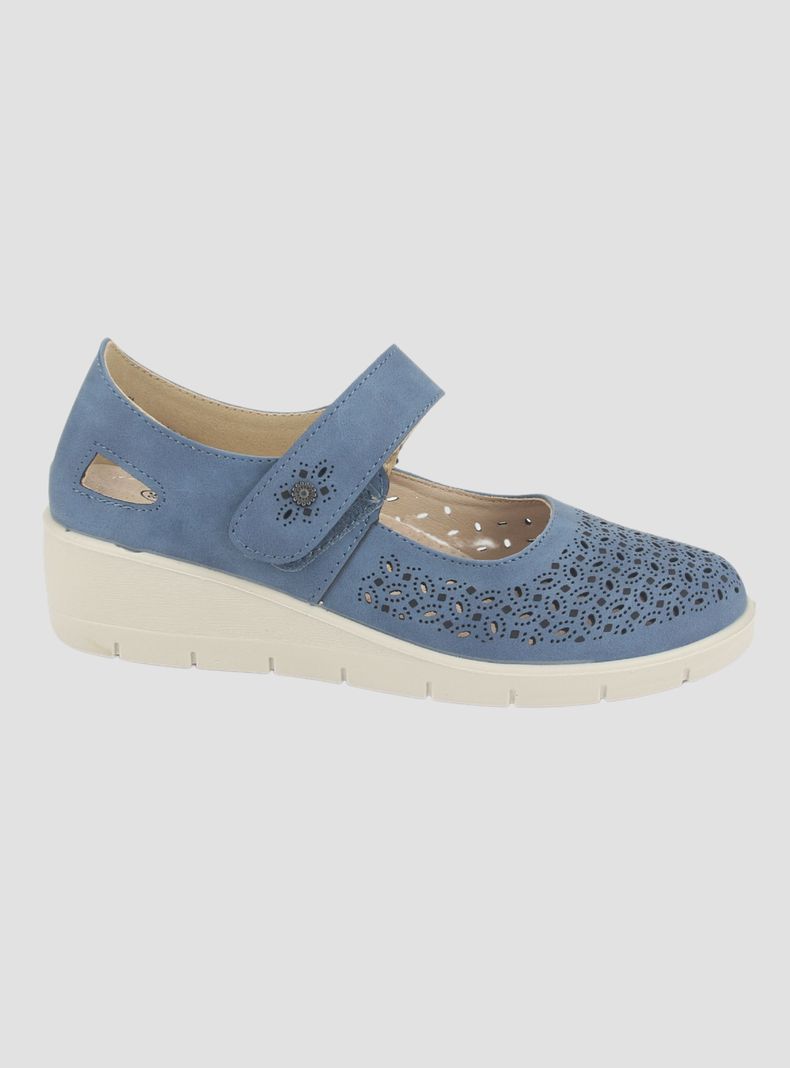 Zapato Chalada Mujer Cona-1 Azul Casual-0
