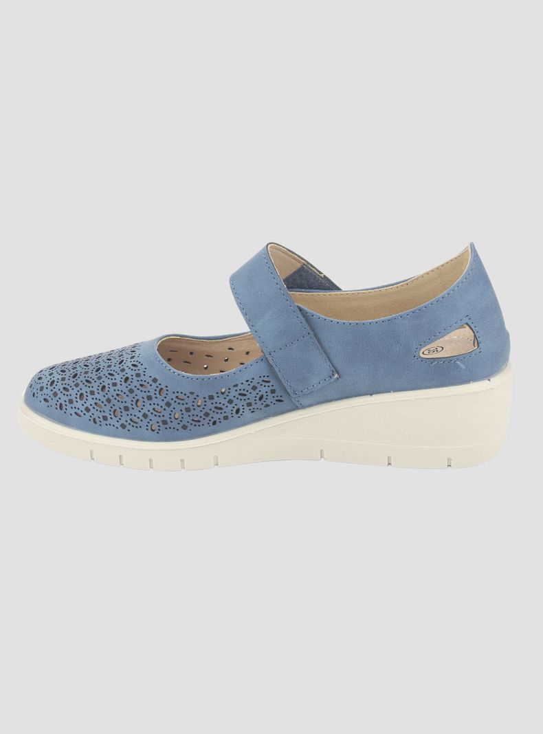 Zapato Chalada Mujer Cona-1 Azul Casual-1