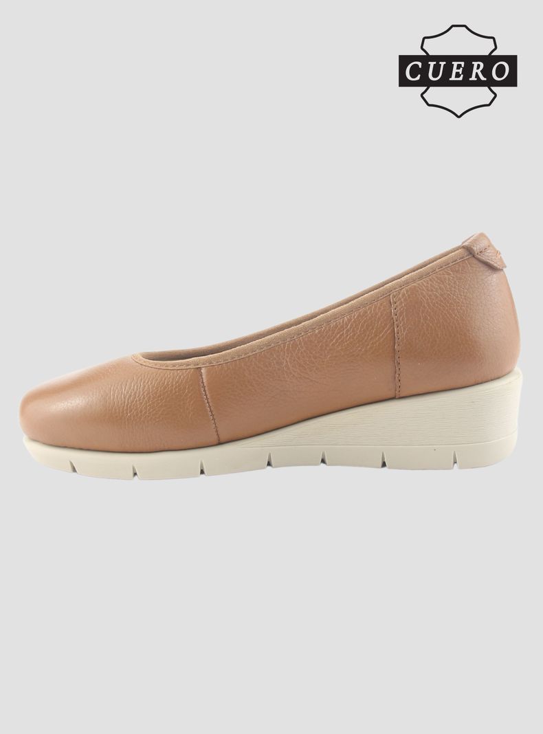 Zapato de Cuero Chalada Mujer Calafate-4 Camel Casual-2