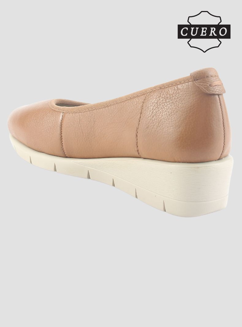 Zapato de Cuero Chalada Mujer Calafate-4 Camel Casual-4