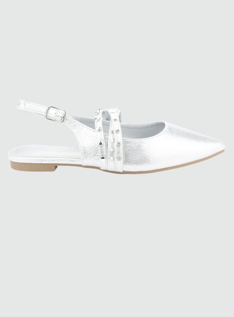 Ballerina Chalada Mujer Maris-6 Plateado Casual
