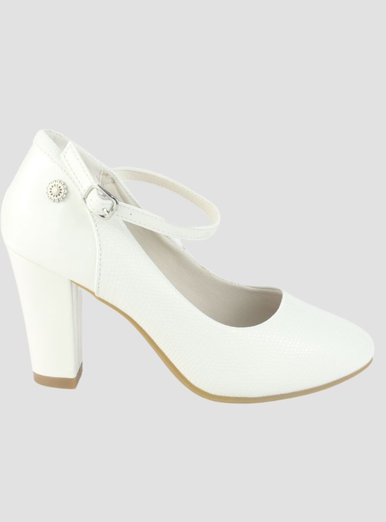 Zapato Chalada Mujer Cobna-2 Blanco Formal-0