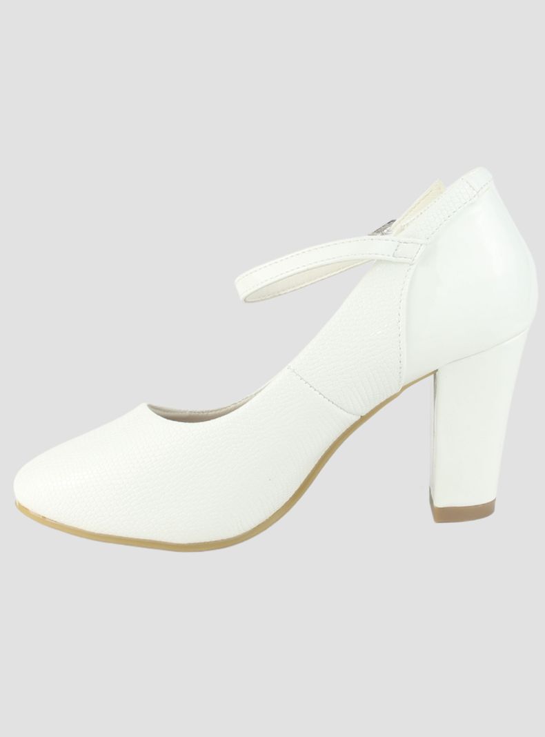 Zapato Chalada Mujer Cobna-2 Blanco Formal-1