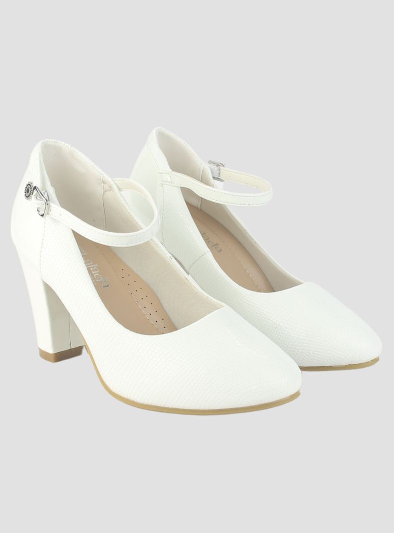 Zapato Chalada Mujer Cobna-2 Blanco Formal-4