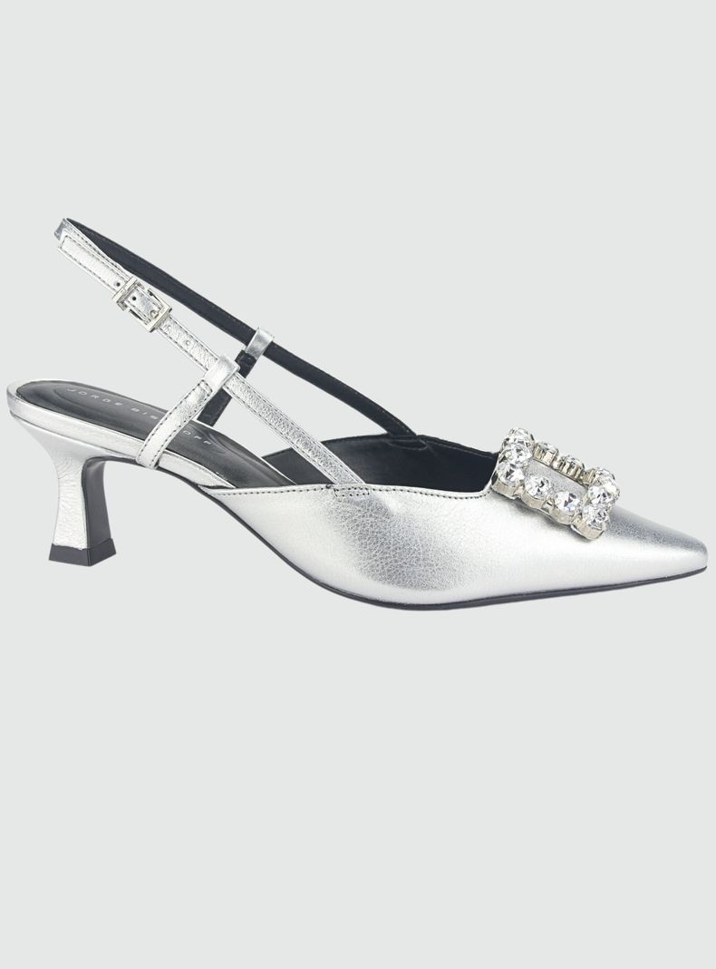 Sandalia Jorge Bischoff Mujer P17994002 Plateado Casual-0