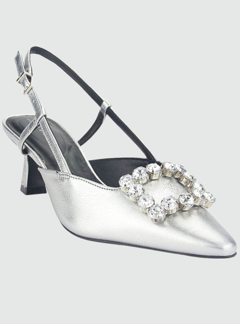 Sandalia Jorge Bischoff Mujer P17994002 Plateado Casual-2