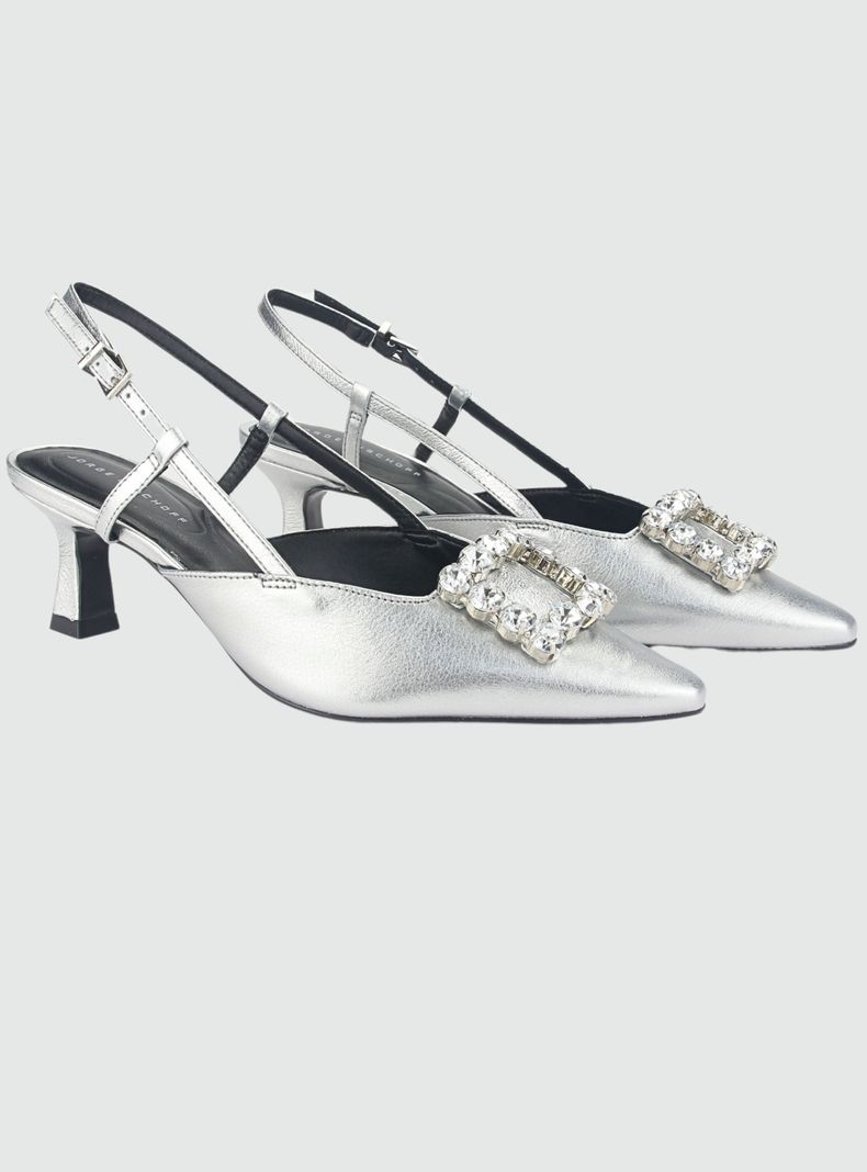 Sandalia Jorge Bischoff Mujer P17994002 Plateado Casual-3