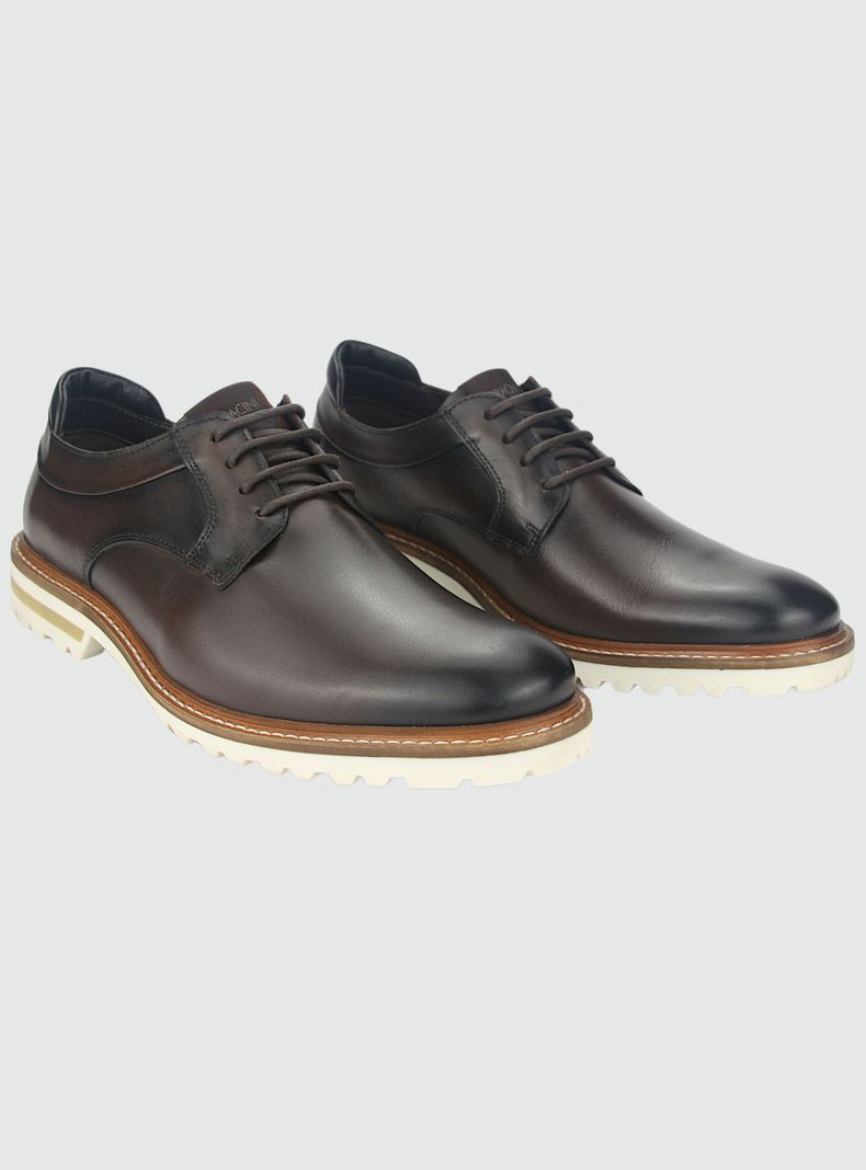 Zapato Ferracini Cincy Hombre 3404 F Tabaco Casual-4