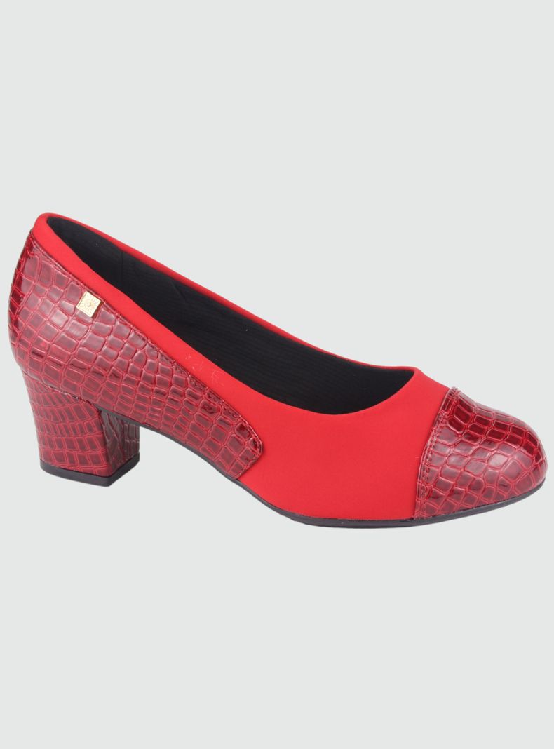 Zapato Chalada Mujer Flexi-15 Rojo Casual-0