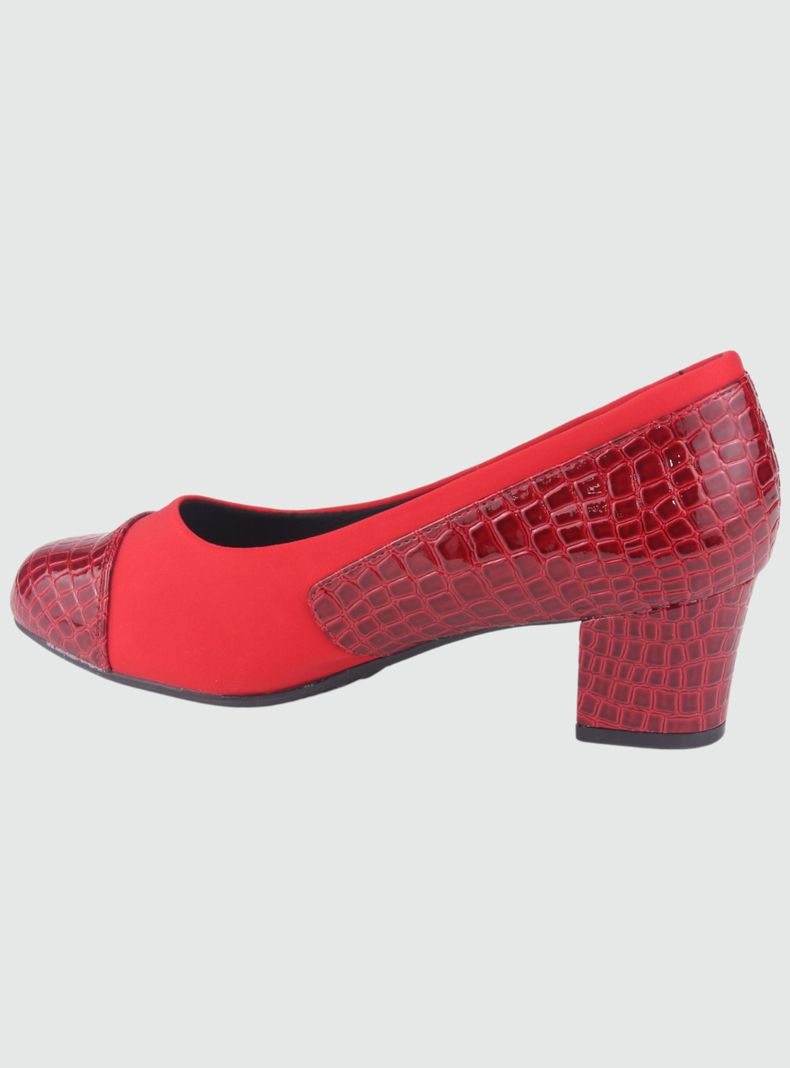 Zapato Chalada Mujer Flexi-15 Rojo Casual-1