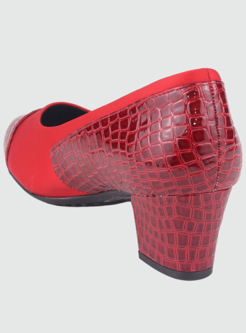 Zapato Chalada Mujer Flexi-15 Rojo Casual-3