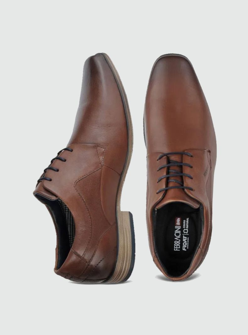 Zapato Ferracini Hombre 6067 Havana Casual-1