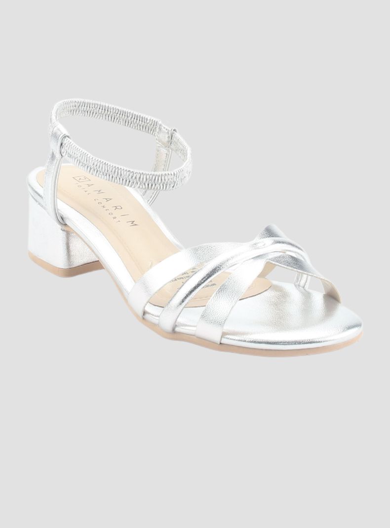 Sandalia Ramarim Mujer 245202 Plateado Casual-2