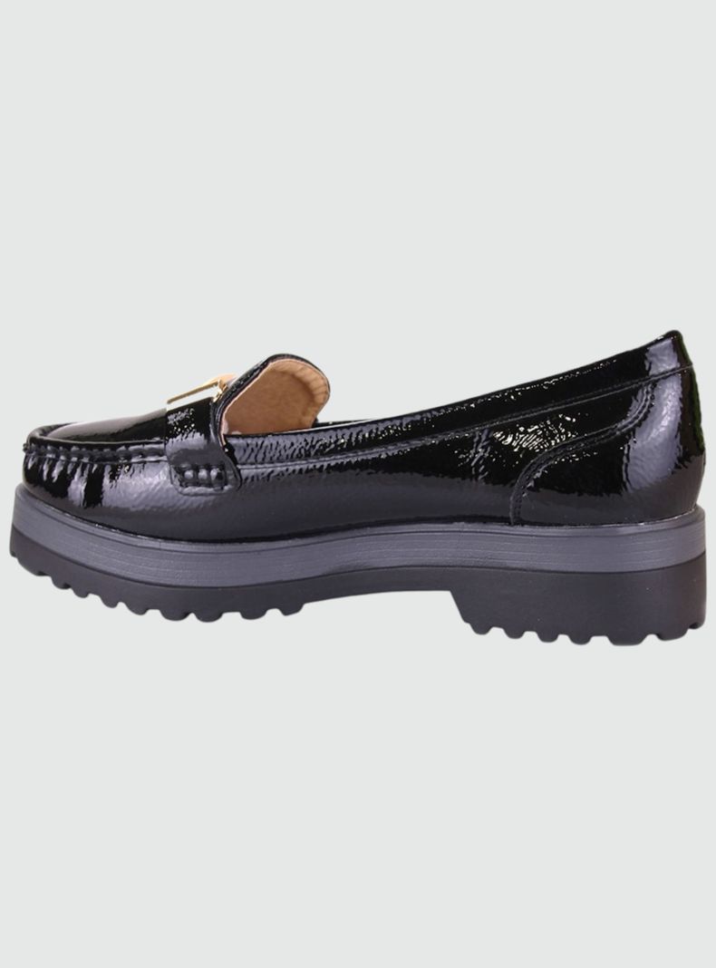 Zapato Chalada Mujer Grand-12 Negro Plataforma-1