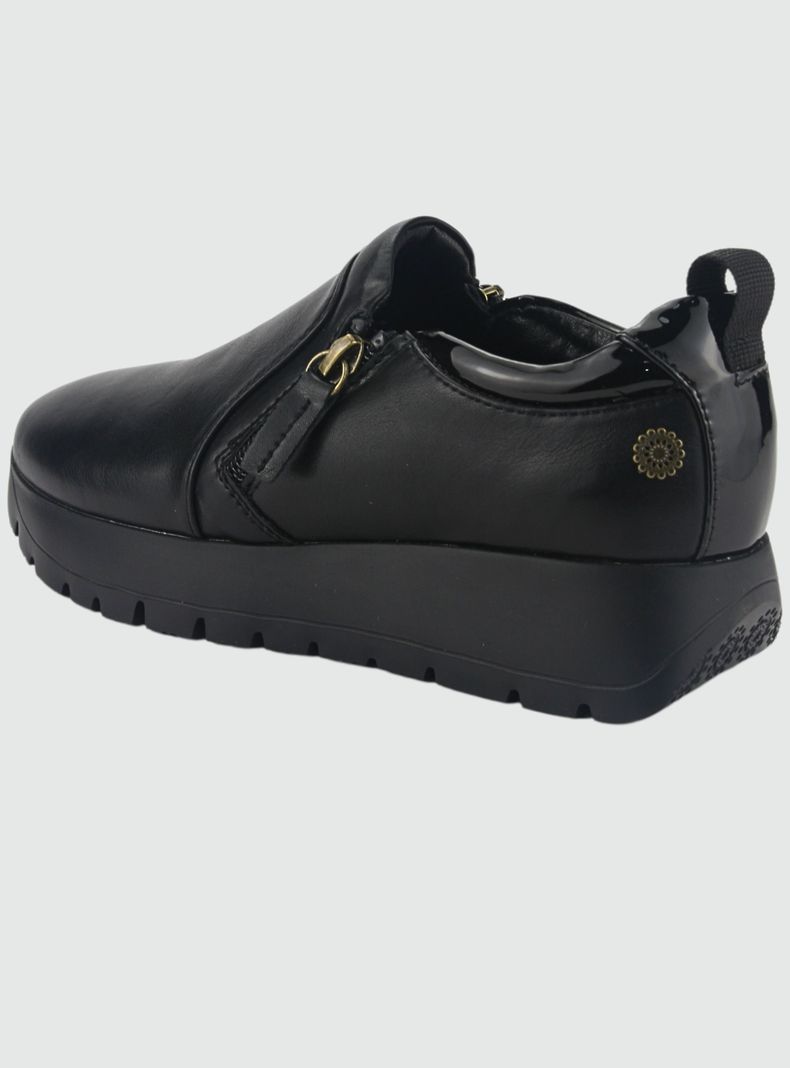 Zapato Chalada Mujer Wonder-6 Negro Casual-3
