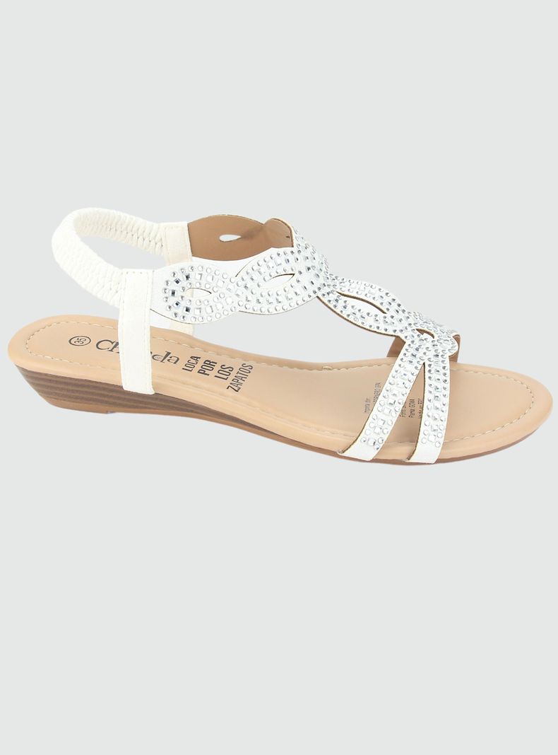 Sandalia Chalada Mujer Call-16 Plateado Casual