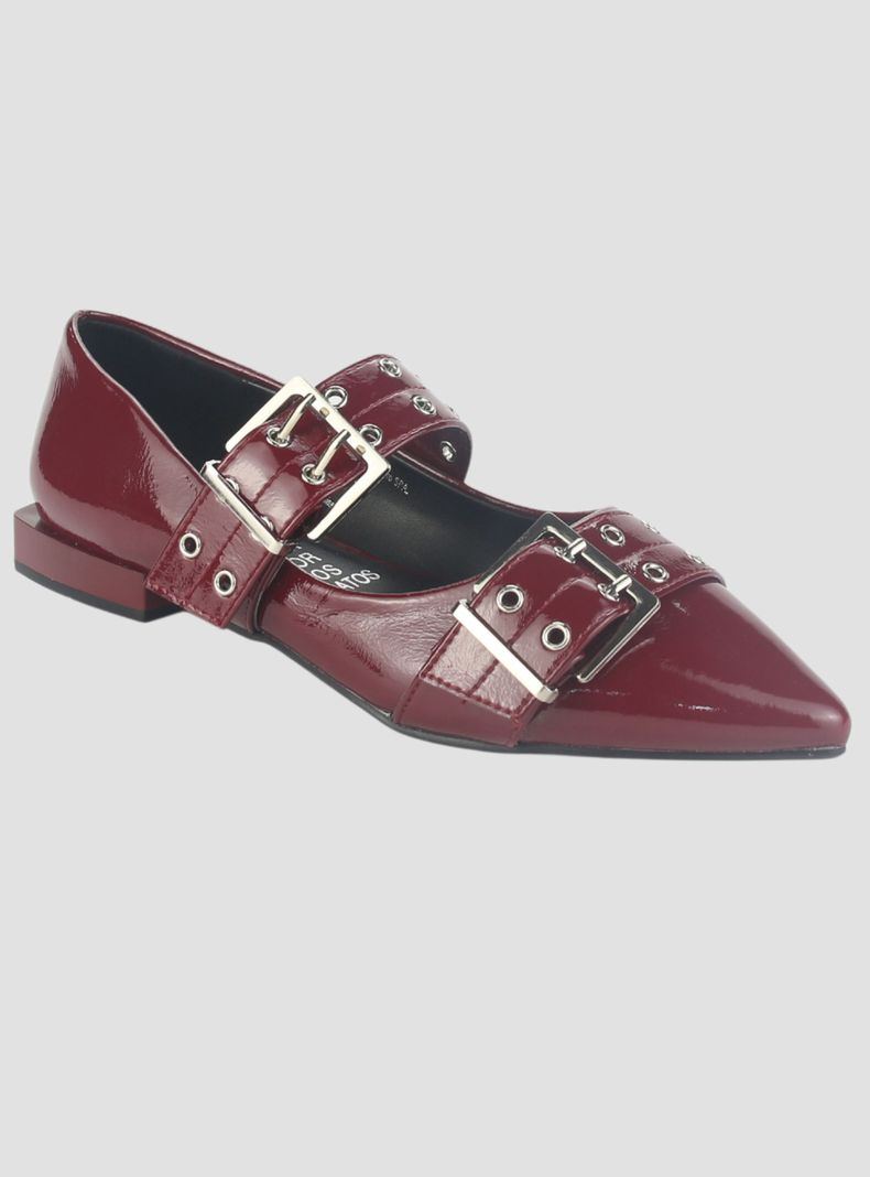 Ballerina Chalada Mujer Slik-2 Burdeo Casual-2