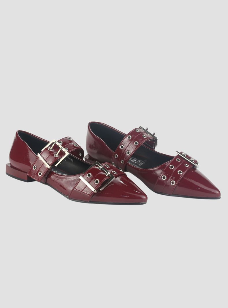 Ballerina Chalada Mujer Slik-2 Burdeo Casual-4