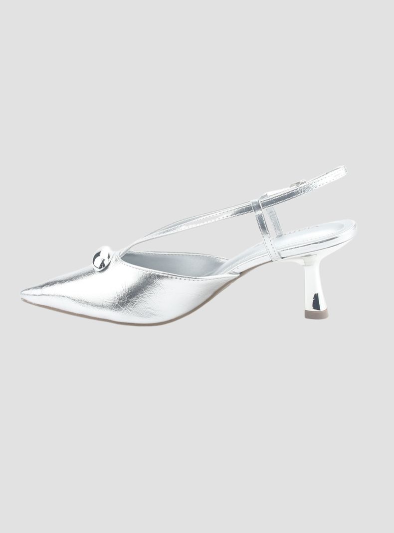 Zapato Via Marte Mujer 168-001-02 Plateado Casual-1