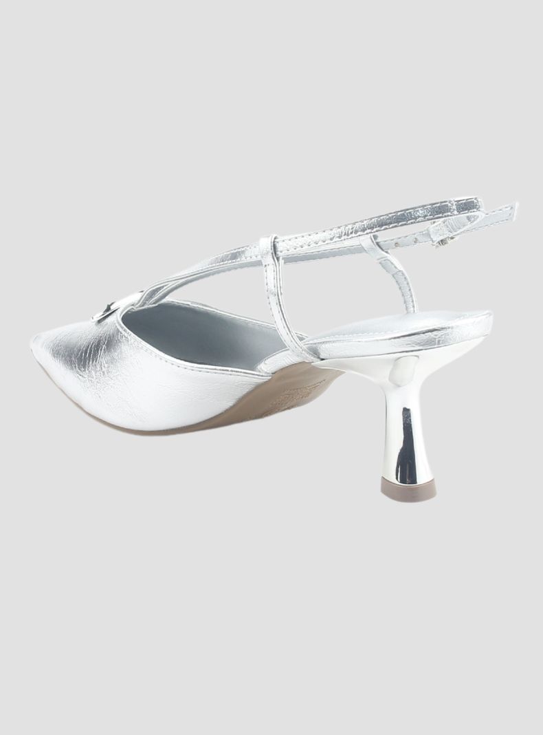 Zapato Via Marte Mujer 168-001-02 Plateado Casual-3