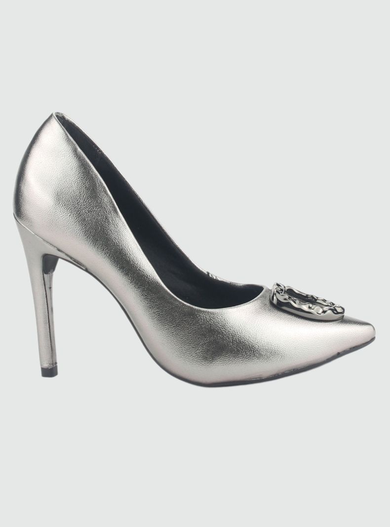 Zapato Chalada Mujer 2494122 Plateado Casual-0