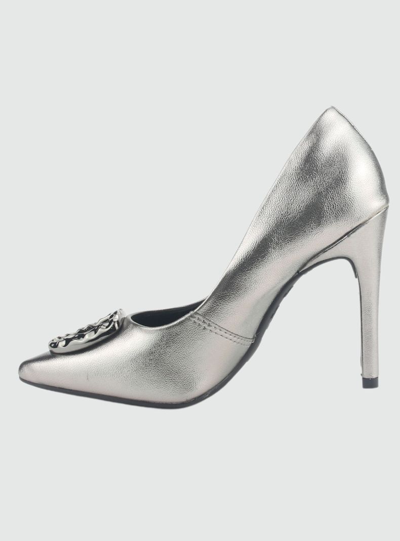 Zapato Chalada Mujer 2494122 Plateado Casual-1
