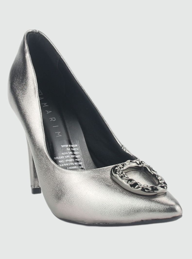 Zapato Chalada Mujer 2494122 Plateado Casual-2