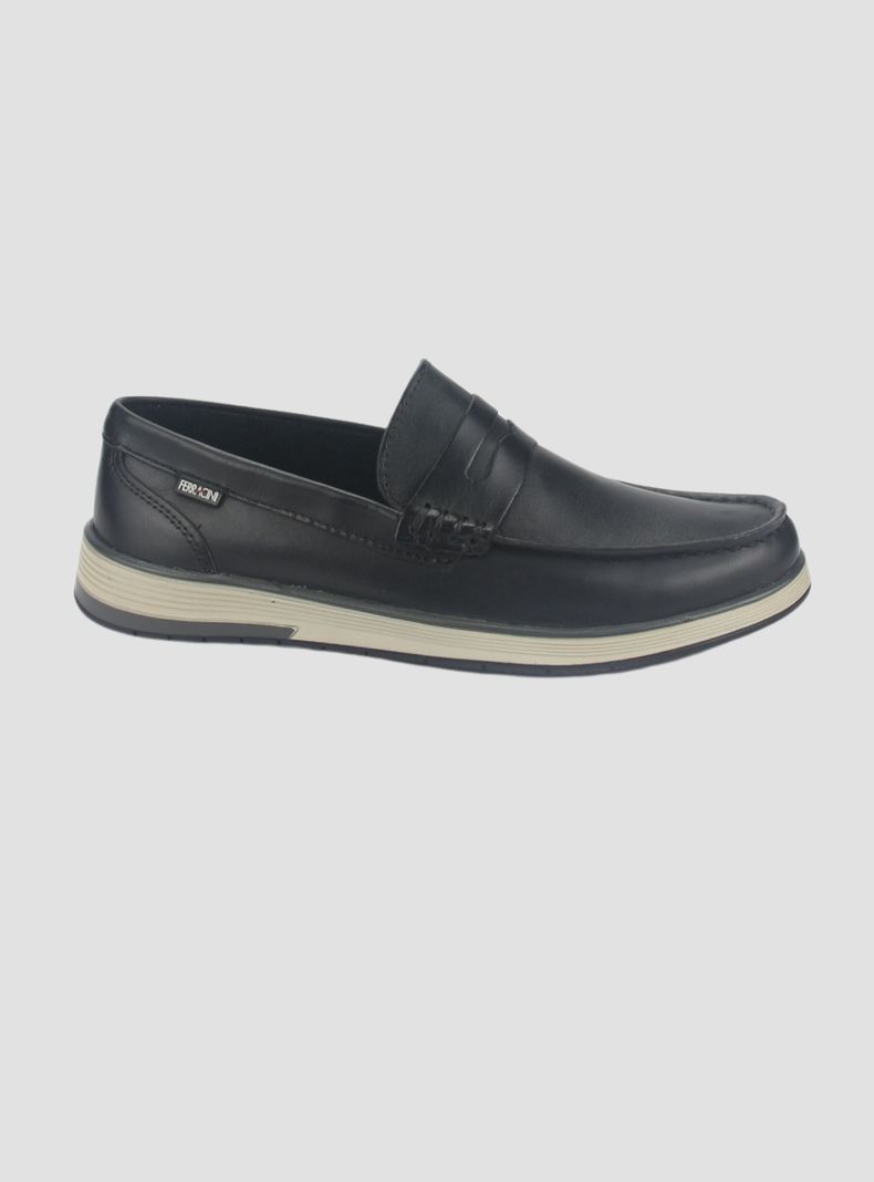 Zapato Ferracini Hombre 6988 Negro Casual-0