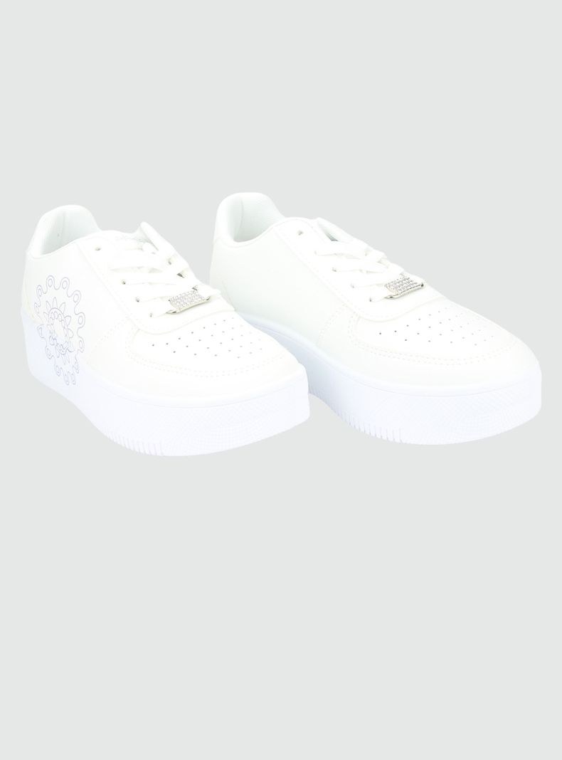 Zapatilla Chalada Mujer Nest-2 Blanco Urbano-4