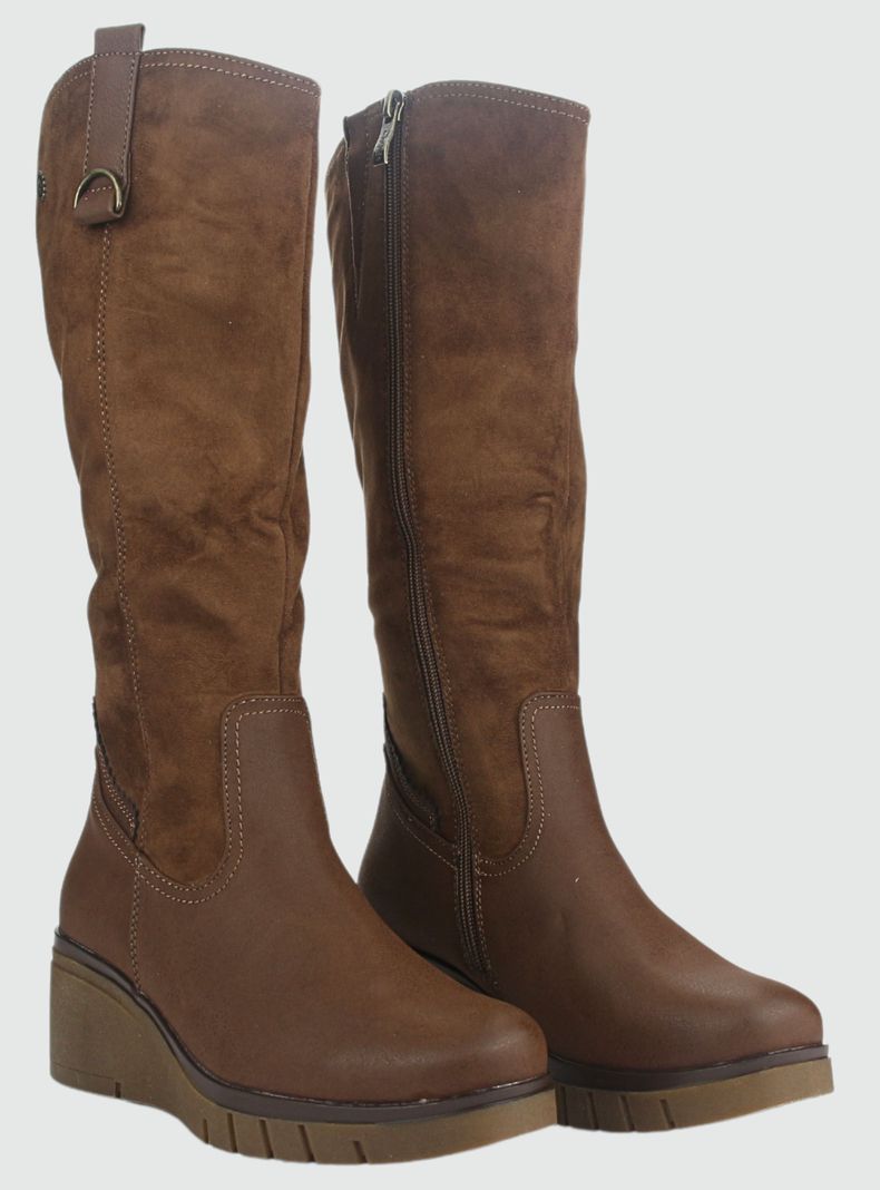 Botin Chalada Mujer Wedgenew-3 Café Casual-4