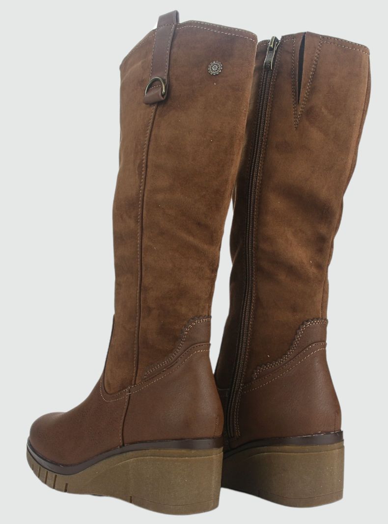Botin Chalada Mujer Wedgenew-3 Café Casual-5