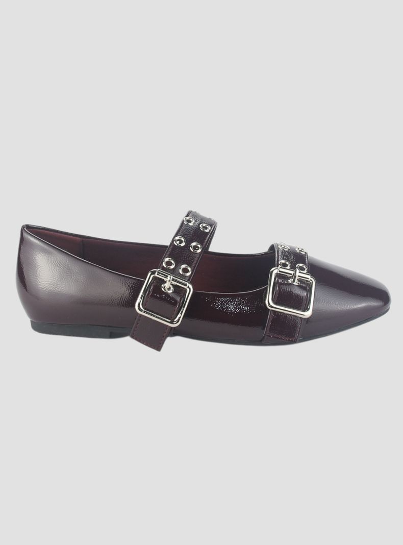Ballerina Chalada Mujer Miu-7 Burdeo Casual-0