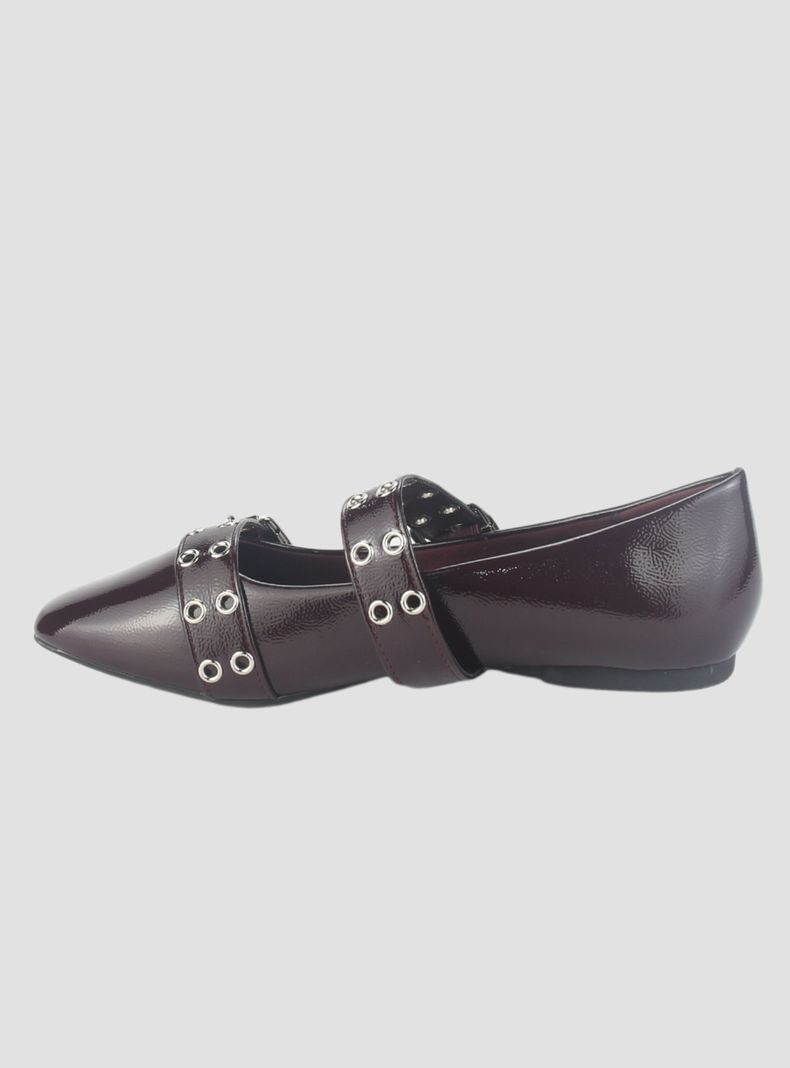 Ballerina Chalada Mujer Miu-7 Burdeo Casual-1
