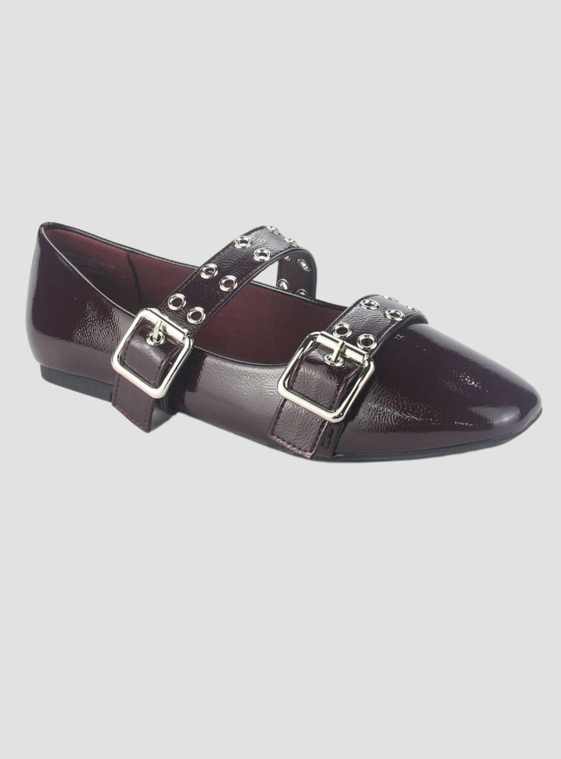 Ballerina Chalada Mujer Miu-7 Burdeo Casual-2