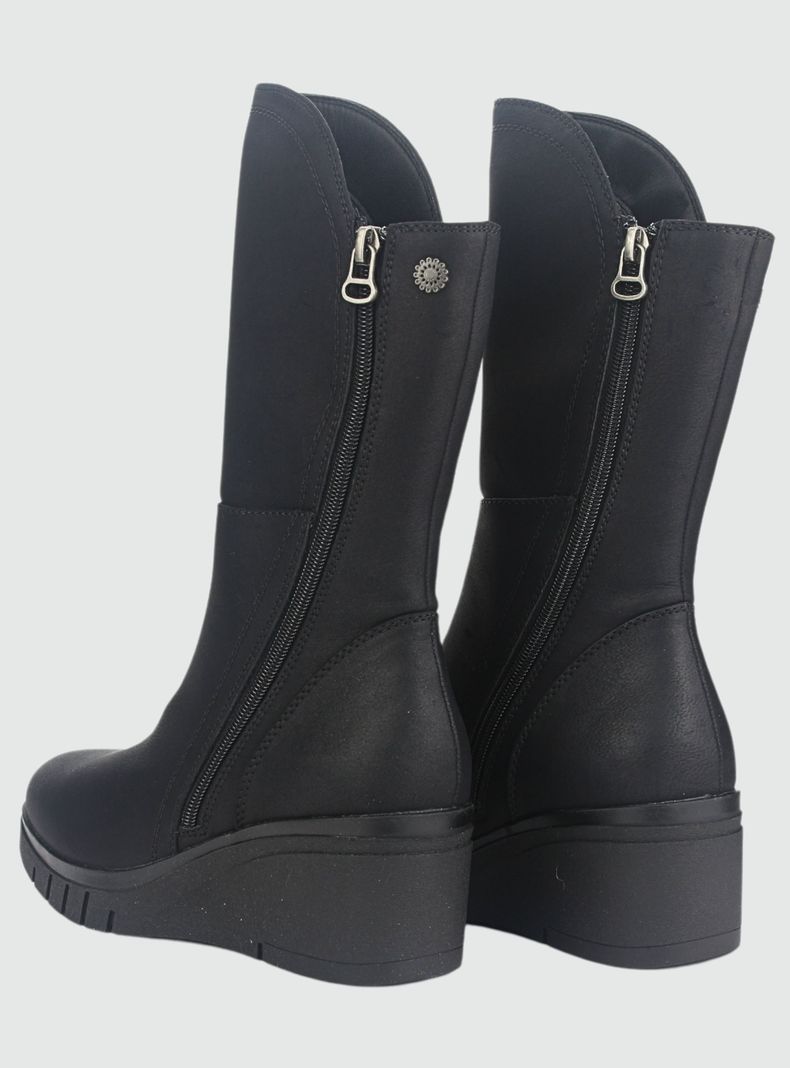 Botin Chalada Mujer Wedgenew-2 Negro Casual-5