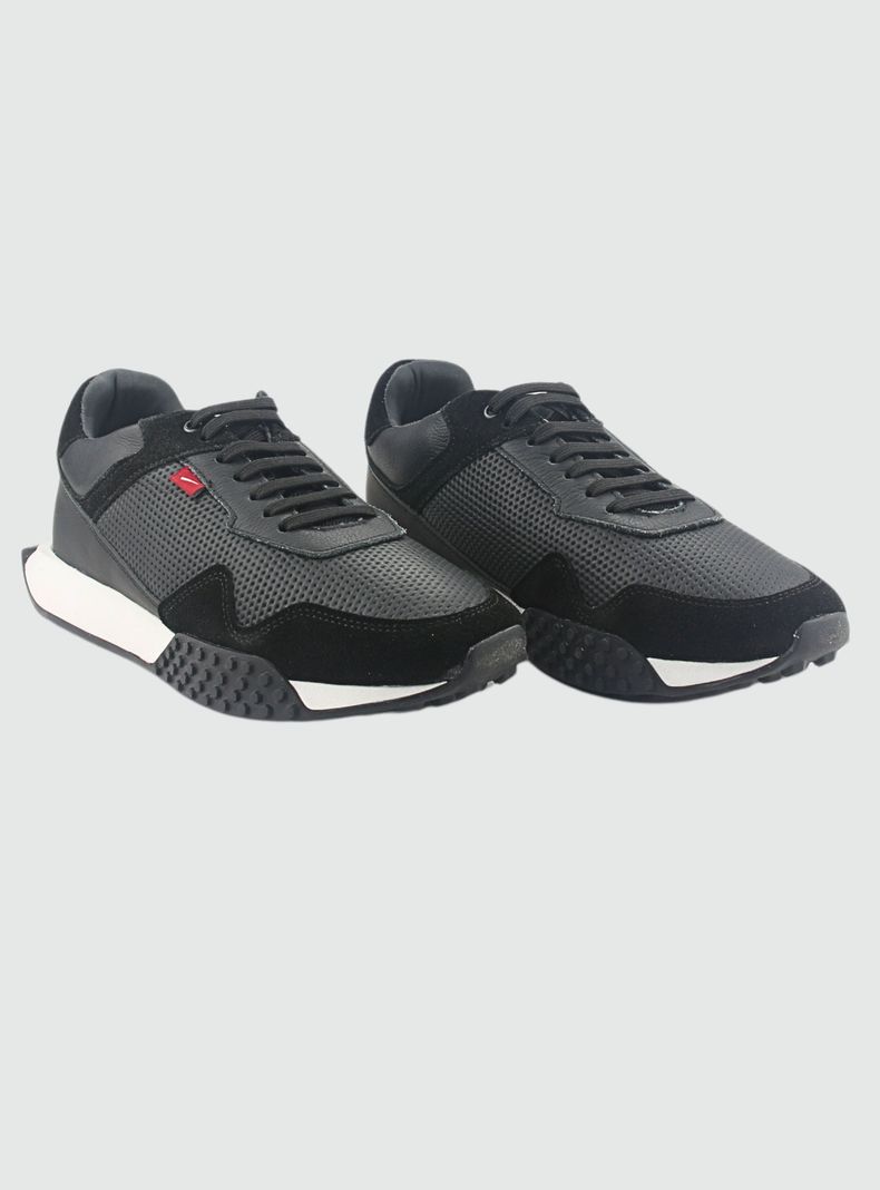 Zapatilla Ferracini Hombre 8526 Negro Urbano-4