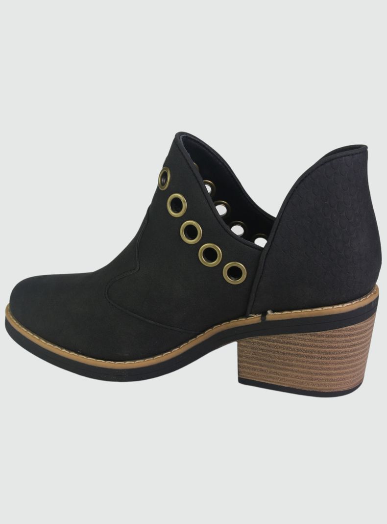 Botin Chalada Mujer Camp-15 Negro Casual-1