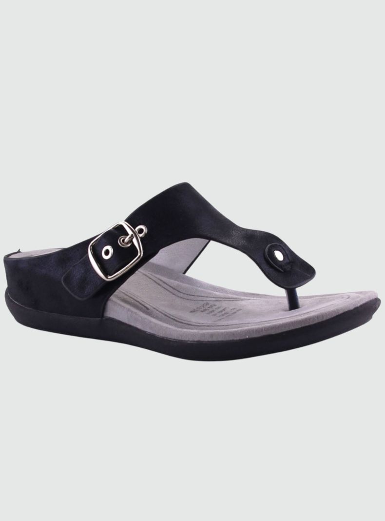 Sandalia Chalada Mujer Ceniza-1 Negro Comfort-0
