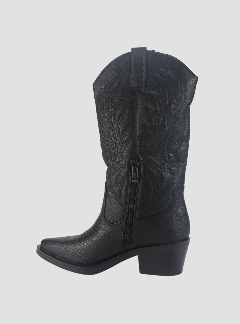 Bota Chalada Mujer West-22 Negro Casual-1